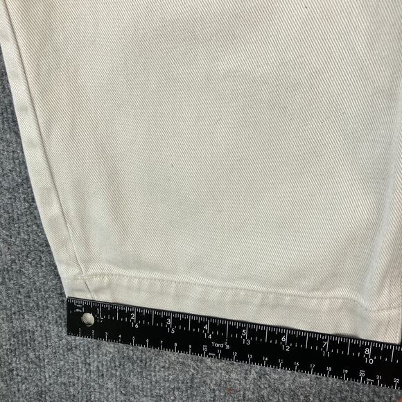 Eddie Bauer Jeans Women's Size 18 Beige Capri Casual Cotton Denim Pants - Picture 2 of 10